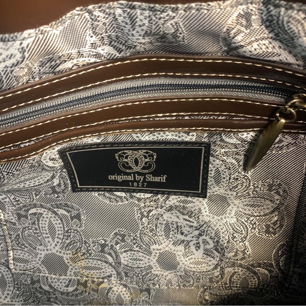 Sharif Patchwork Multicolor Leather Shoulder Bag - image 7